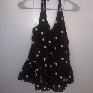 American eagle navy and flower romper